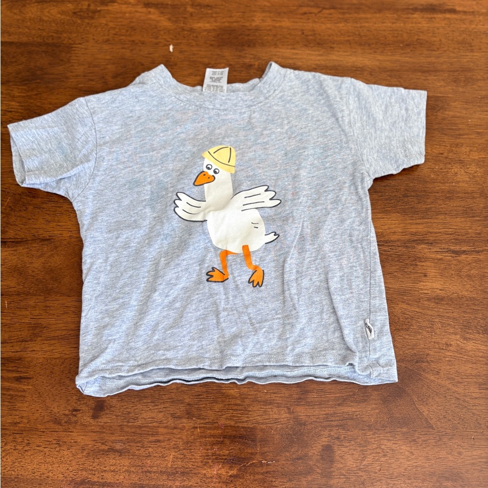 Bonds Gray Kids Tee with Duck Print